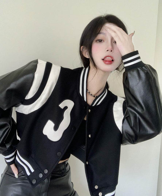 Retro Cropped Athleisure Jacket women - www.Shopthatapp.com