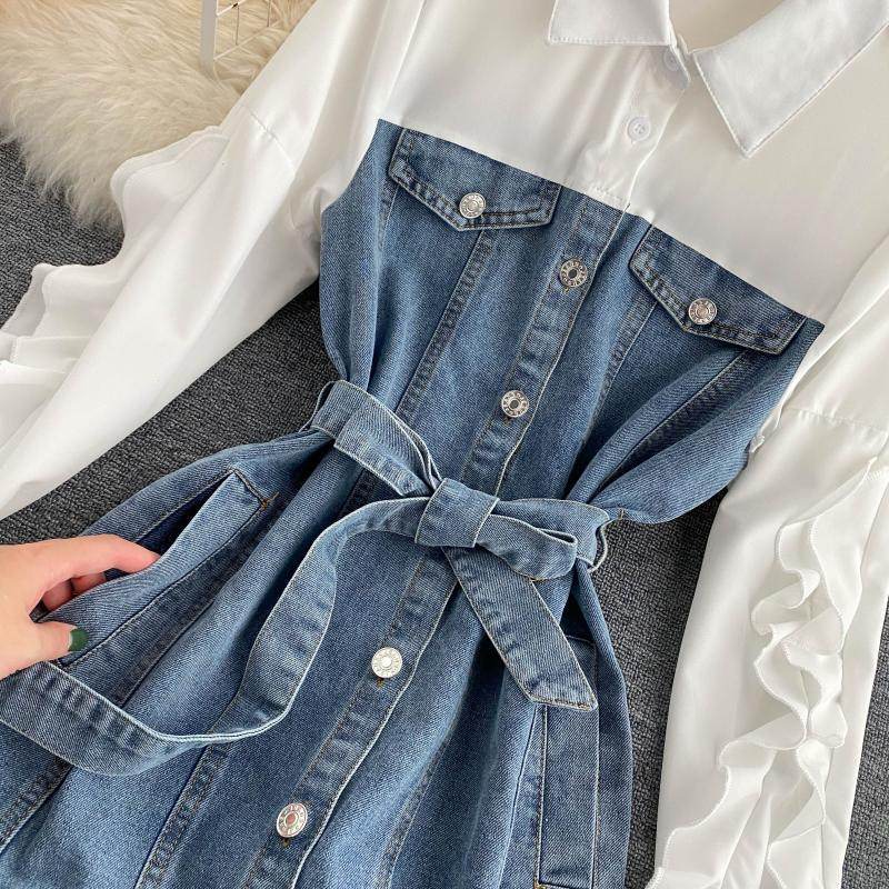 New Fashion Retro denim dress - www.Shopthatapp.com