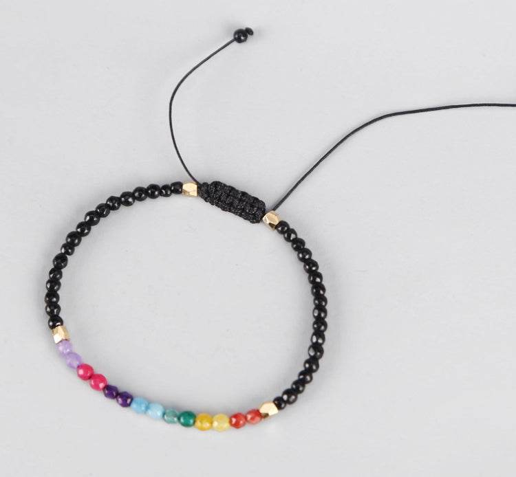 12 Constellation Lucky Stone 3MM Seven Chakra Bracelet - www.Shopthatapp.com