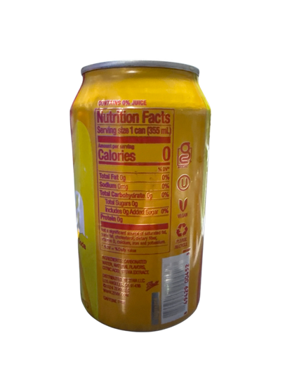 Zevia Zero Sugar Strawberry Lemon Burst Flavoured Soda 355ML - Canadian Edition