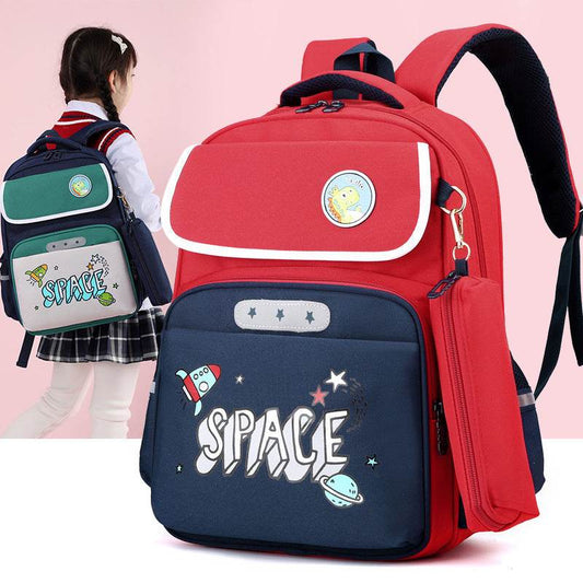 Primary School Large Capacity Spine Supportive Canvas Backpack for school - www.Shopthatapp.com