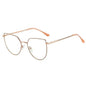 Women's Plate Anti-Blue Light Glasses Fashion Metal Large Frame - www.Shopthatapp.com