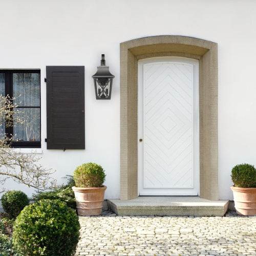 Black Outdoor Wall Light 2 Lights, Large Outdoor Modern Wall Light Fixtures, Industrial Porch Light Wall Mounted With Glass, Waterproof Farmhouse Exterior Light Lighting - www.Shopthatapp.com