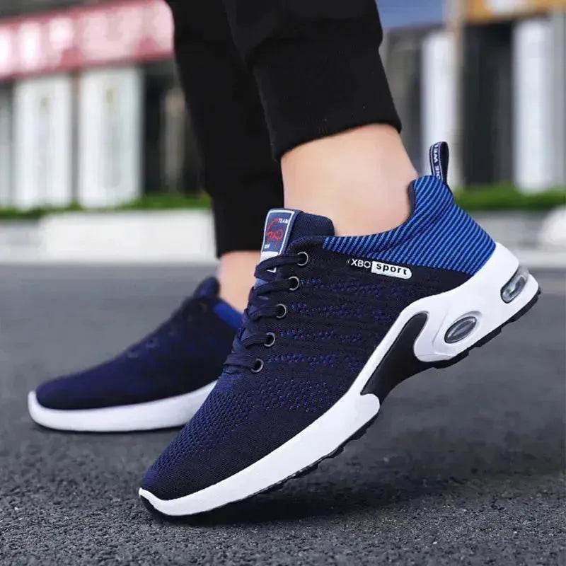 Casual Lightweight Running Shoes For Men Breathable  Lace-up Sneakers - www.Shopthatapp.com