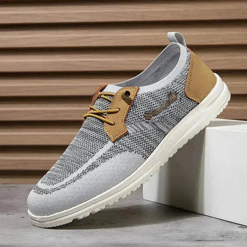 Casual Flat  Slip-on Mesh Shoes Lightweight Breathable Loafers Men Walking Running Sports Shoes Sneakers for Men - www.Shopthatapp.com