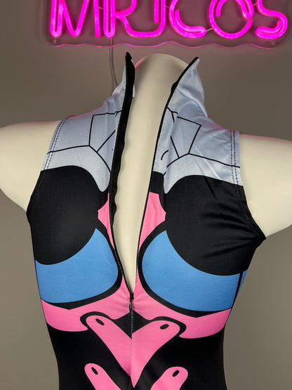 Crotchless Anime Cosplay BodySuit Lingerie Costume - www.Shopthatapp.com