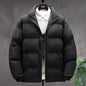 Winter Cotton padded Velvet Thick Stand Collar Rain Puffer Jacket for men - www.Shopthatapp.com
