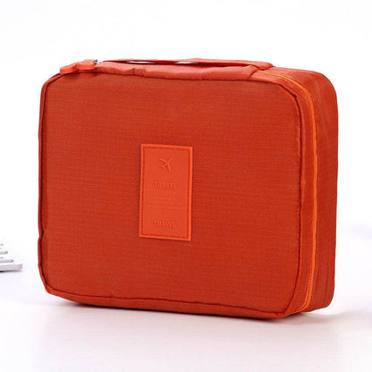 Portable Cosmetic Bag Waterproof Divider Multi-grid Pockets Toiletry Bags Travel Storage Handbags Women Make Up Bag - www.Shopthatapp.com