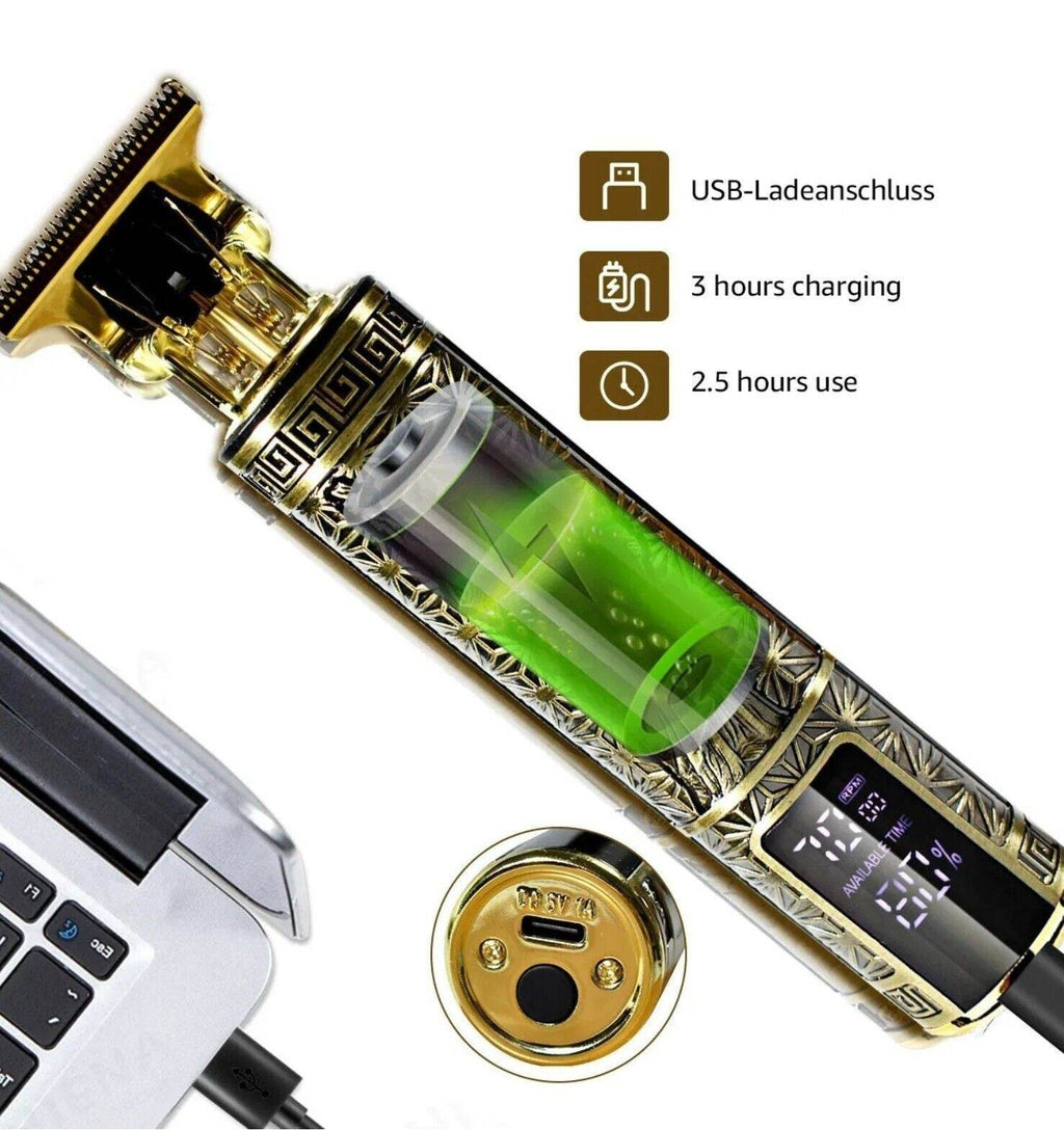 Beard Trimmer Hair Clippers Cordless Hair Cutting Kit Barber Shaving Machine For Men USB Rechargeable 1 PCS - www.Shopthatapp.com