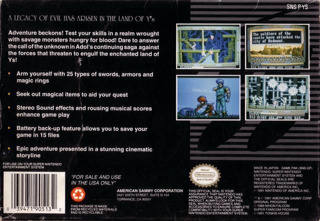 Ys III: Wanderers from Ys (usagé) - www.Shopthatapp.com