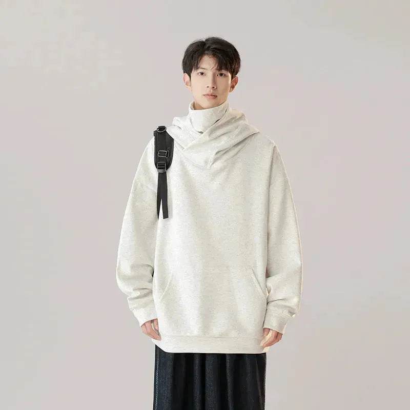 Autumn Winter Oversized Turtleneck Hoodie  Pullover for mens - www.Shopthatapp.com