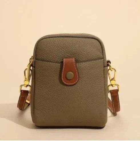 Lychee Pattern Mobile Phone Bag Small High Quality Leather Crossbody Bags For Women Wallet - www.Shopthatapp.com