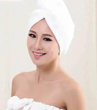 Women's Microfiber Hair Dryer Cap Absorbent Hair Towel. - www.Shopthatapp.com