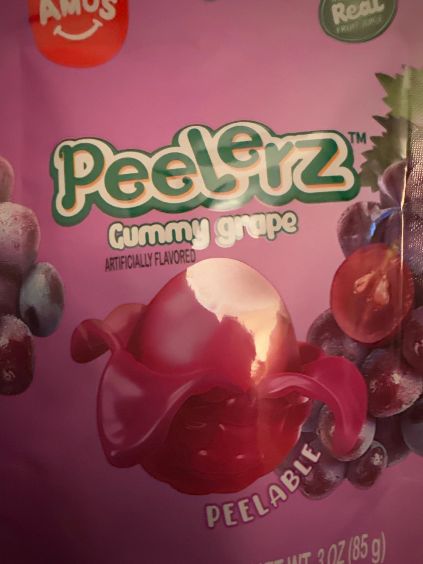 Amos Peelerz Gummy Grape 85G - U.S Edition - www.Shopthatapp.com