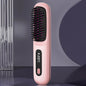 S7 Portable Cordless Hair Straightening Brush With LED Display - Lightweight Mini Negative Ion Hot Brush, USB Rechargeable Women's Travel Essentials Gift, Scald Protection - www.Shopthatapp.com