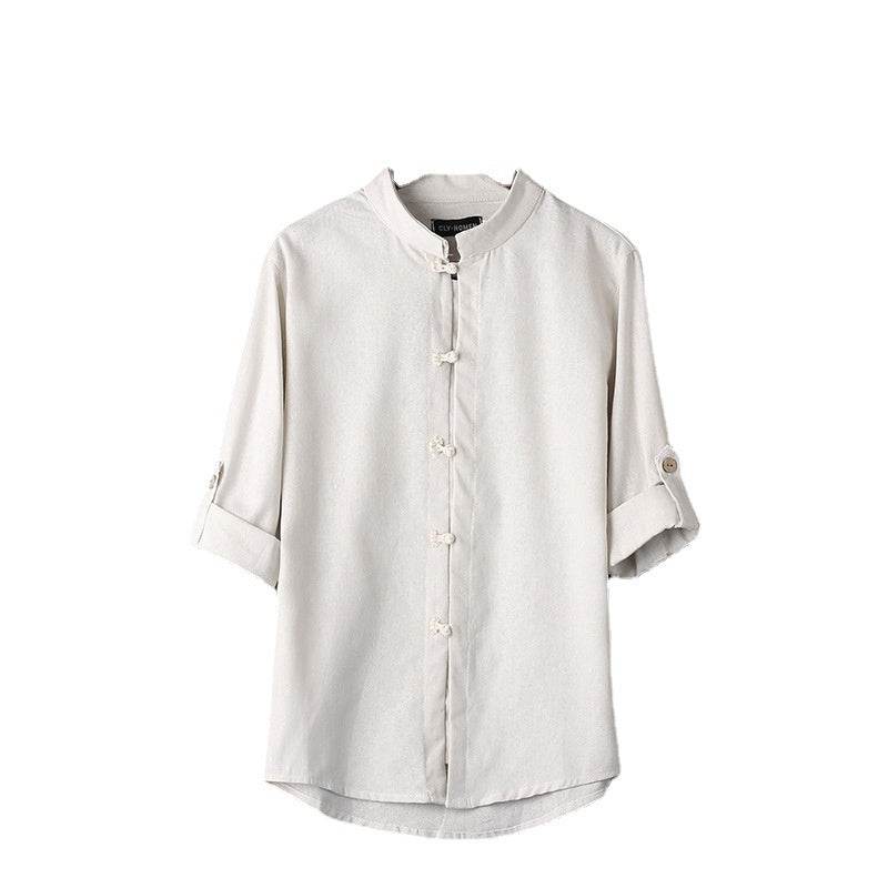 Men's Linen Vintage Plus Size Shirt - www.Shopthatapp.com