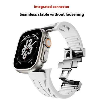 Watch Class Fluororubber Silicone Watch  Strap - www.Shopthatapp.com