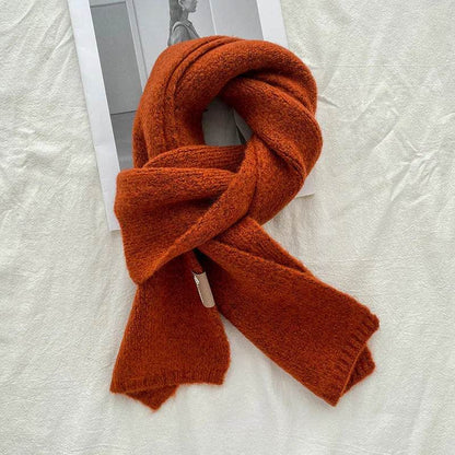 Women's Sweet Version Fleece Solid Scarf Autumn And Winter - www.Shopthatapp.com