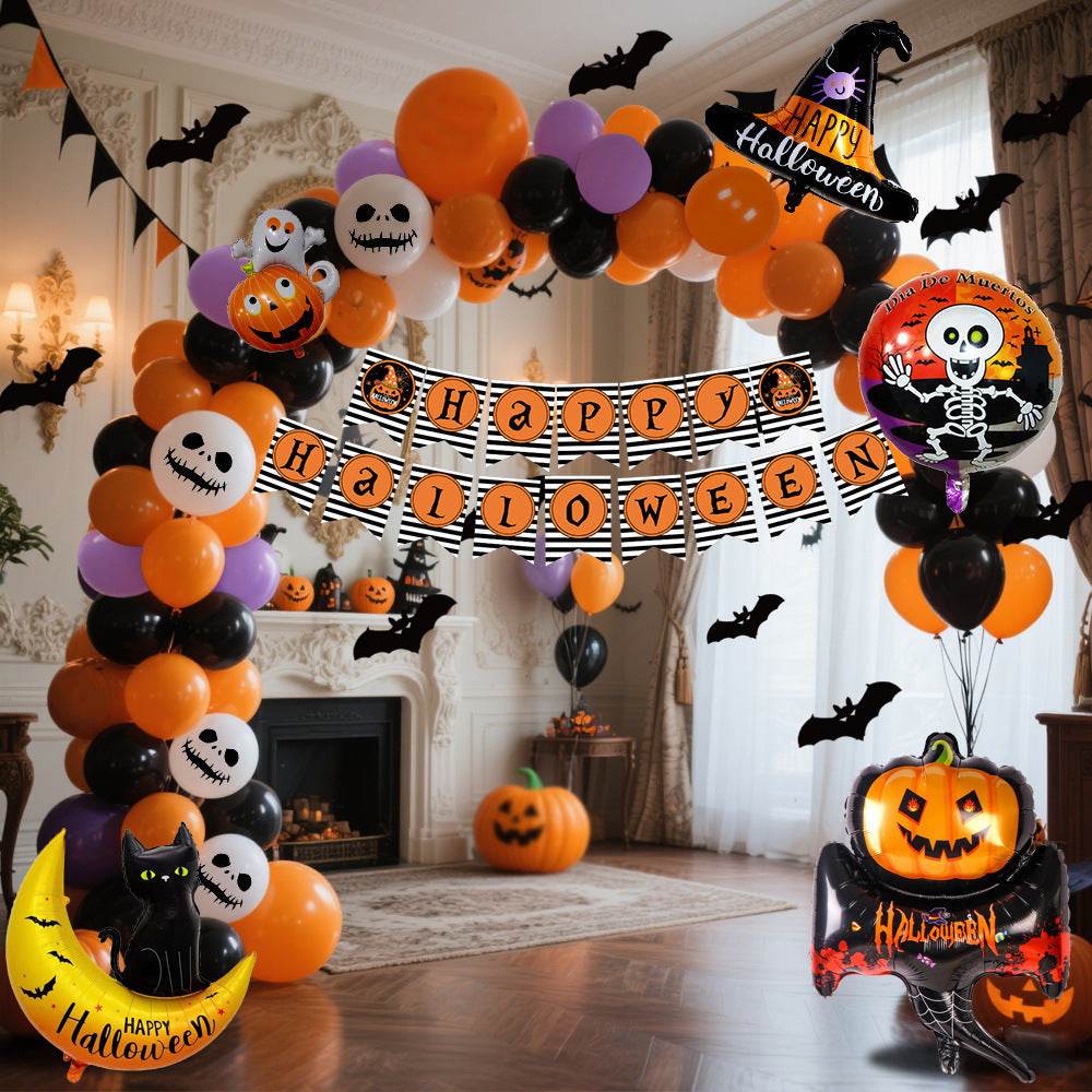 Halloween Hanging Flag Balloon Set Party Decoration Supplies - www.Shopthatapp.com
