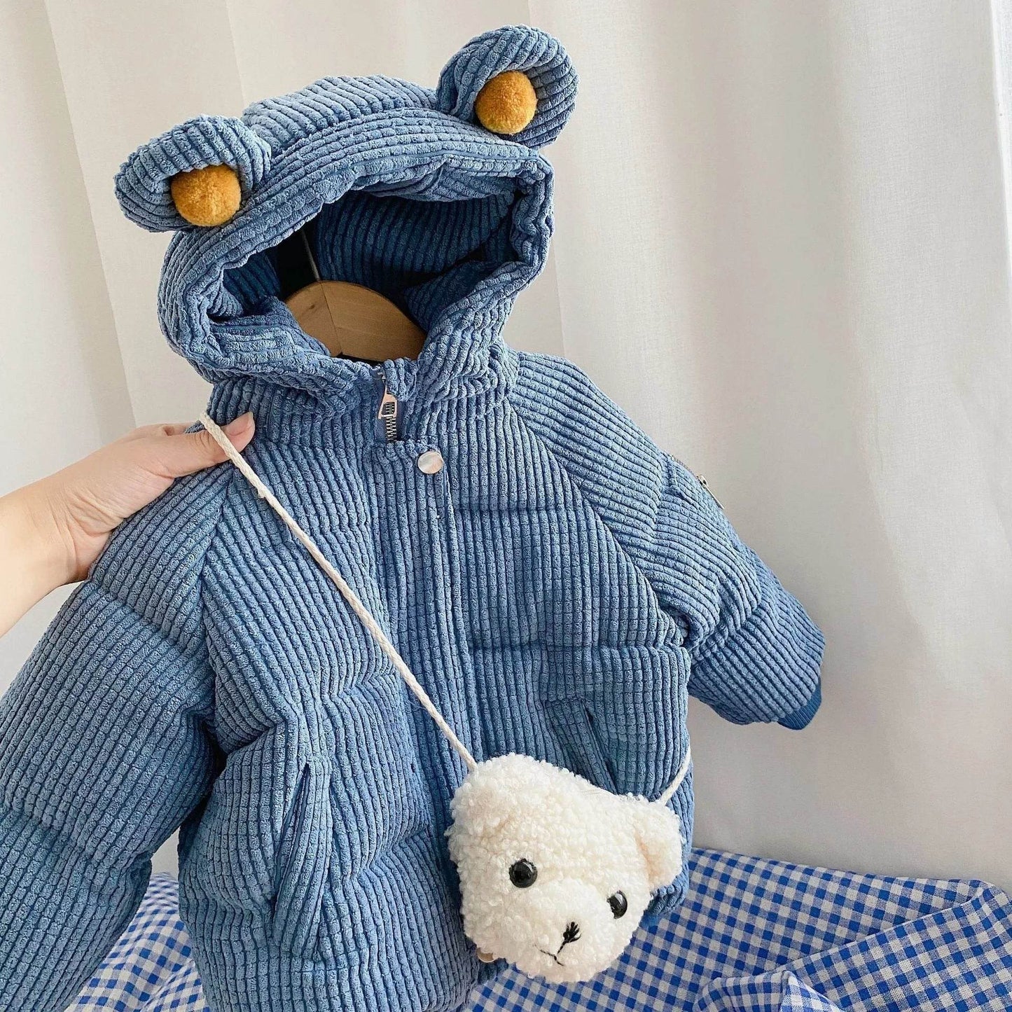 Baby Boy Girl Cute Cartoon Cotton Hoodie Winter Jacket Kid - www.Shopthatapp.com