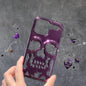 Luxury 3D Skull Metallic Glossy Gothic Phone Case compatible wit Apple - www.Shopthatapp.com