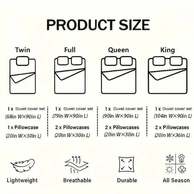 Haoyijia Big Flower Duvet Cover Queen - www.Shopthatapp.com