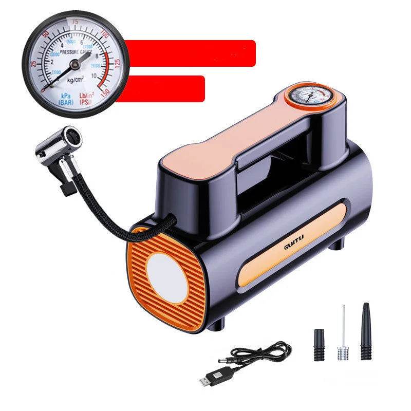 Tire Inflator 12V DC Portable Compressor Electric DC Auto Tire Pumps For Car Tires - www.Shopthatapp.com