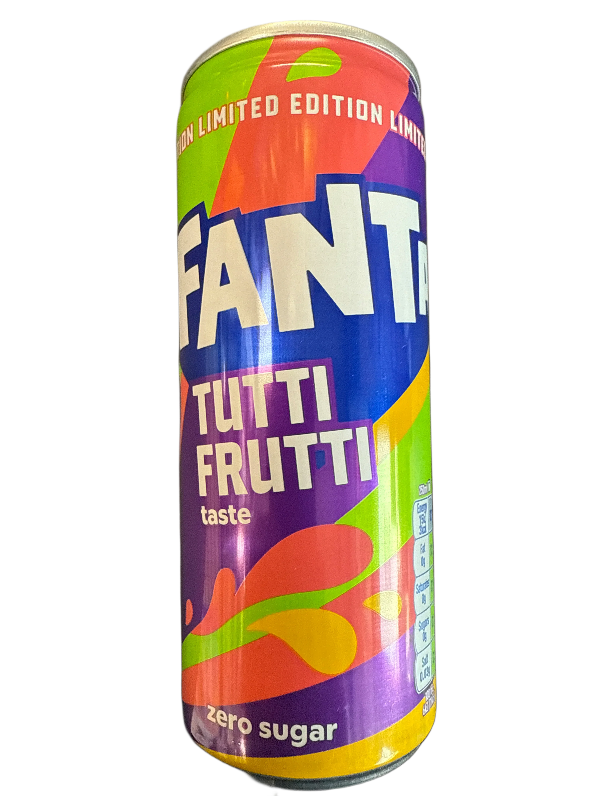Fanta Tutti Fruitti Taste Zero Sugar Drink 250ML - U.K Limited Edition - www.Shopthatapp.com