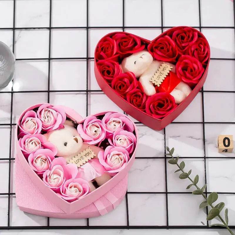 Heart-shaped Rose Red Gift Box New Year Christmas Gift Box Valentine's Day Christmas Gift Mother's Day Birthday Gift - www.Shopthatapp.com