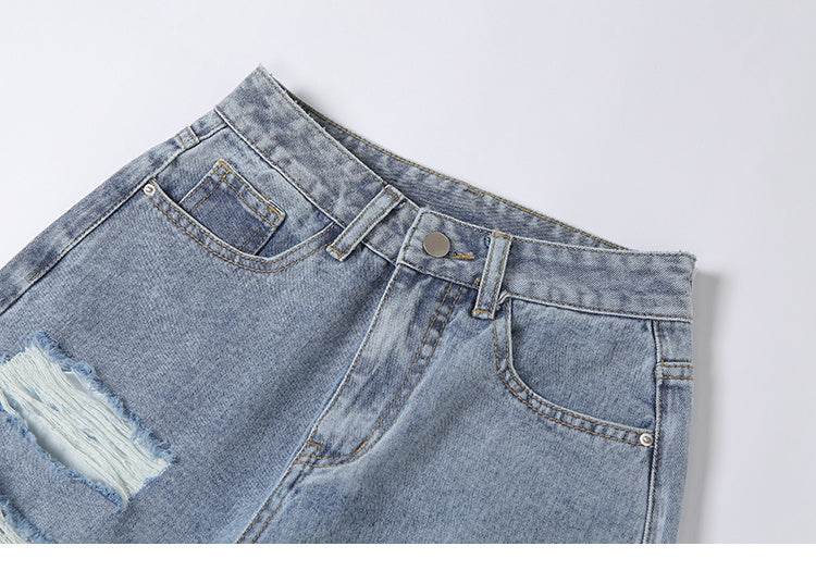 Women Street style Ripped Denim Jeans Pant Low rise - www.Shopthatapp.com