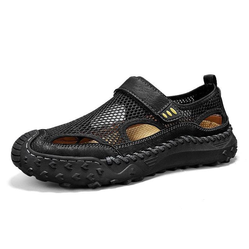 Summer Outdoor Casual Hollow Mesh Surface Breathable Men's Sandals - www.Shopthatapp.com