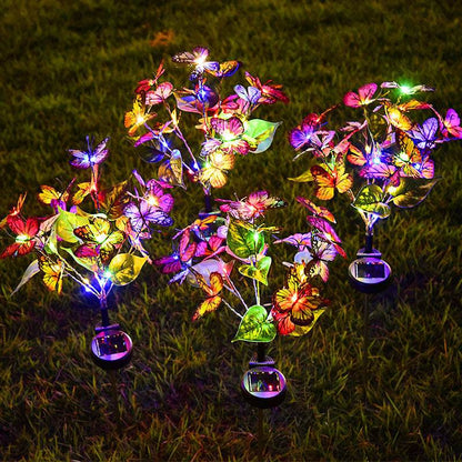 Solar Butterfly Courtyard Light Led Landscape Pathway Lighting - www.Shopthatapp.com