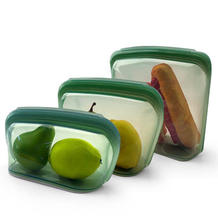 Reusable Silicone Storage Bag Vacuum seal Bag - www.Shopthatapp.com