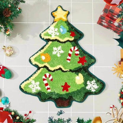 Nordic Christmas Tree Cashmere Mat - www.Shopthatapp.com