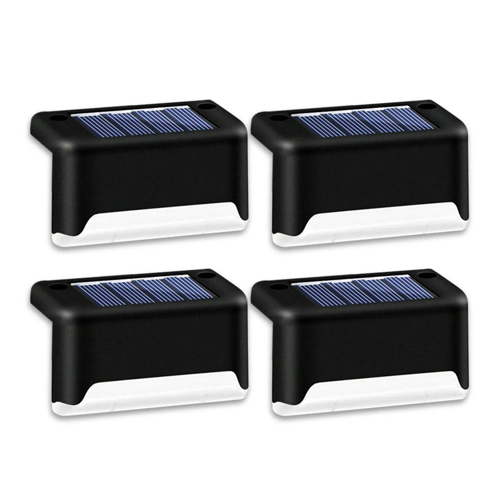 4 Solar LED Bright Deck Lights Outdoor Garden Patio Railing Decks Path Lighting Outdoor Garden Light Deck Lamp Solar Stairs Light - www.Shopthatapp.com