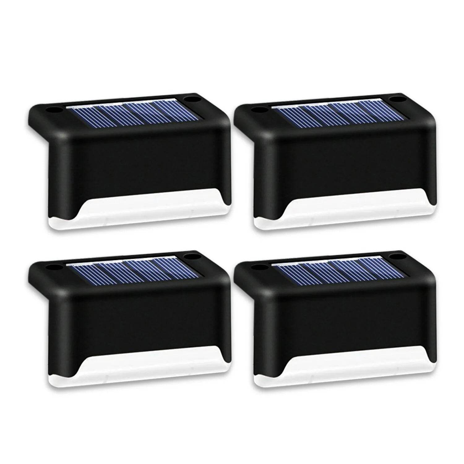 4 Solar LED Bright Deck Lights Outdoor Garden Patio Railing Decks Path Lighting Outdoor Garden Light Deck Lamp Solar Stairs Light - www.Shopthatapp.com