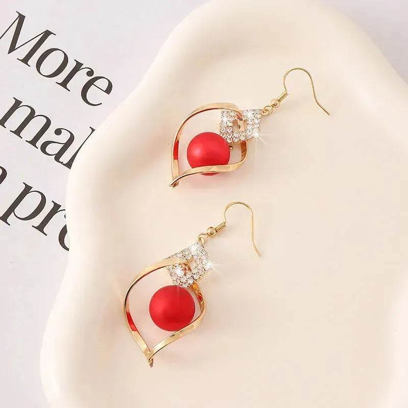 Women's Fashionable Temperamental All-match Pearl drop Earrings - www.Shopthatapp.com