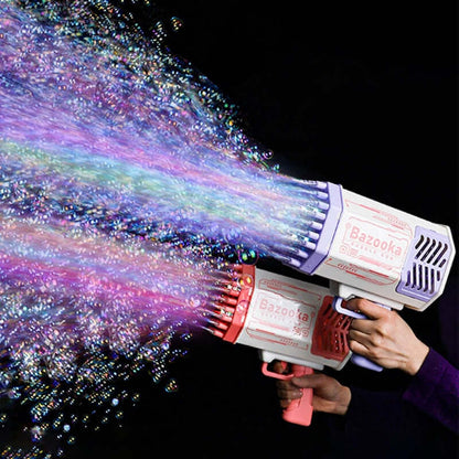 69-Hole Bubble Gun Rocket - Automatic Blower with Lights for Kids | Perfect Gift - www.Shopthatapp.com #