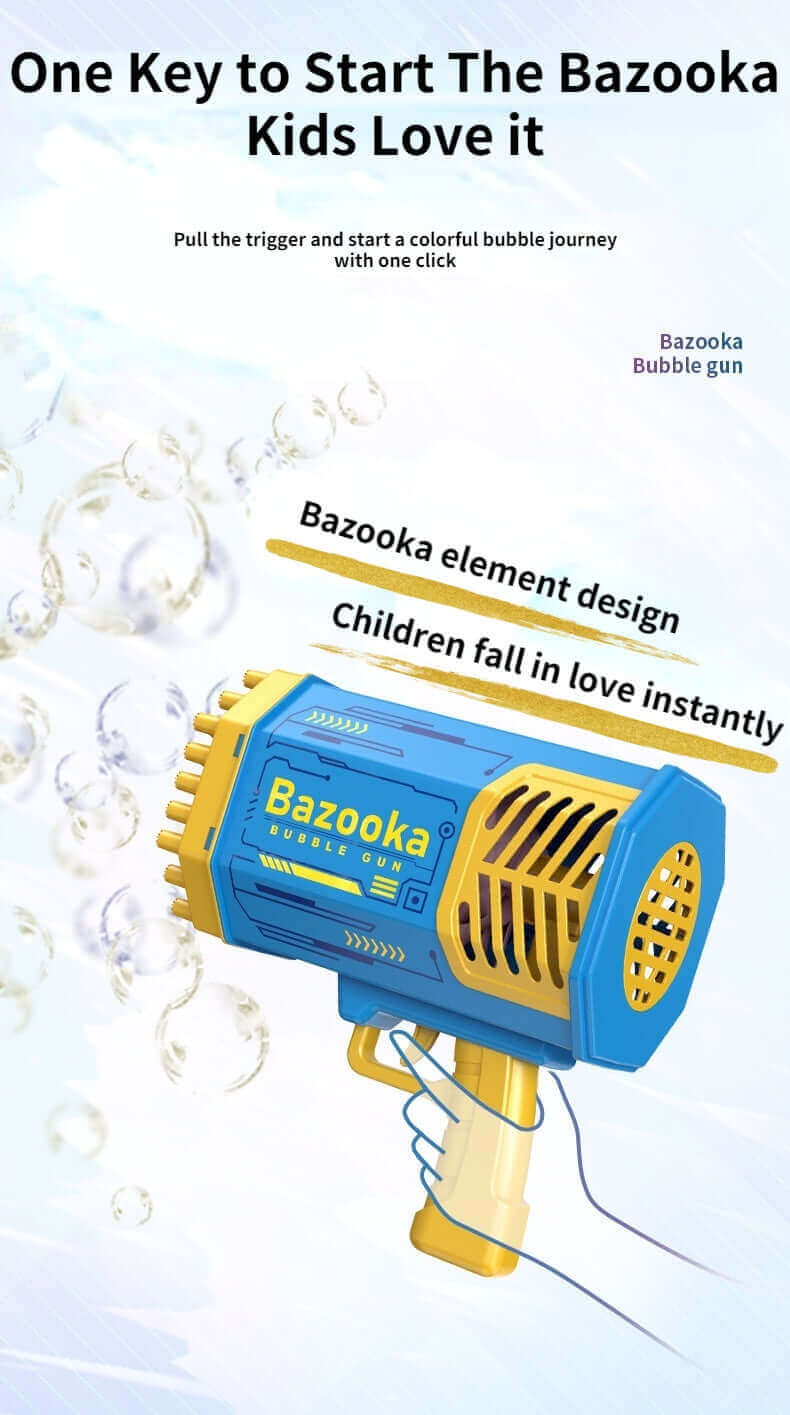69-Hole Bubble Gun Rocket - Automatic Blower with Lights for Kids | Perfect Gift - www.Shopthatapp.com #