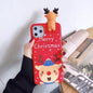 Merry Snowflakes Santa Deer Christmas-themed phone case - www.Shopthatapp.com