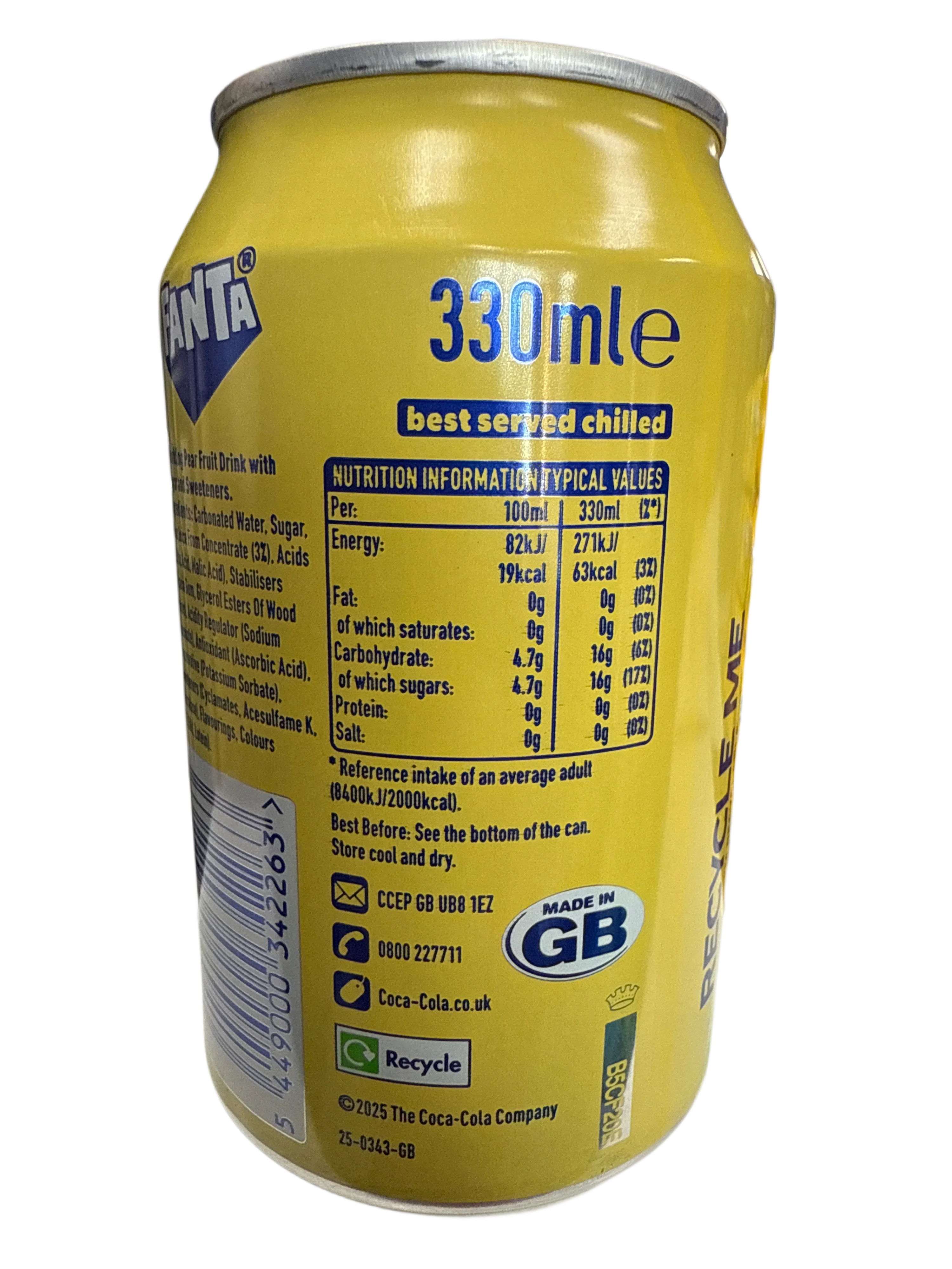 Fanta Pear Flavoured Can 355ML - U.K Edition - www.Shopthatapp.com