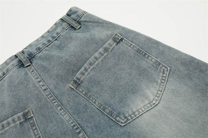 Hand Painted Graffiti Printing Denim Shorts Men Jeans - www.Shopthatapp.com