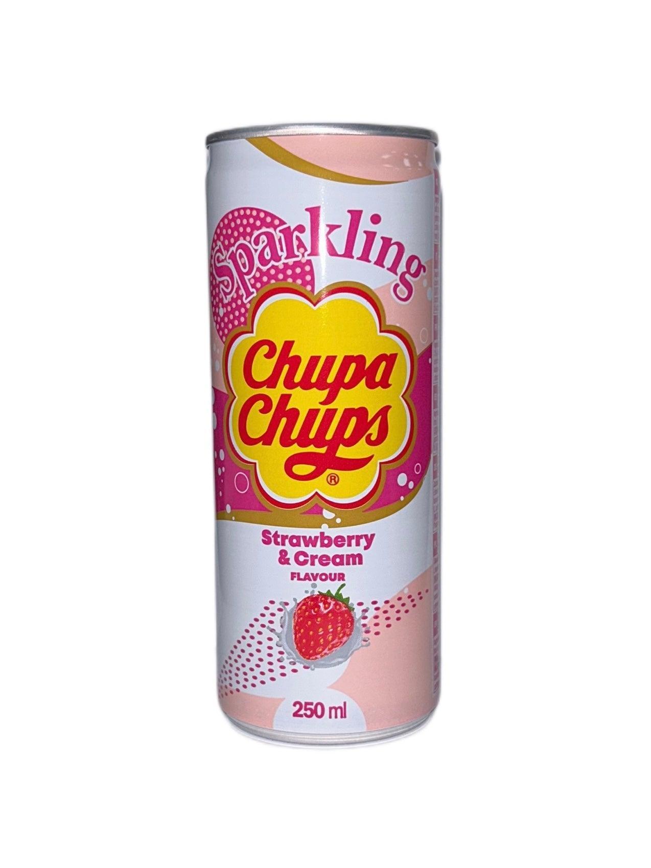 Chupa Chups Sparkling Strawberry & Cream 250ML - www.Shopthatapp.com