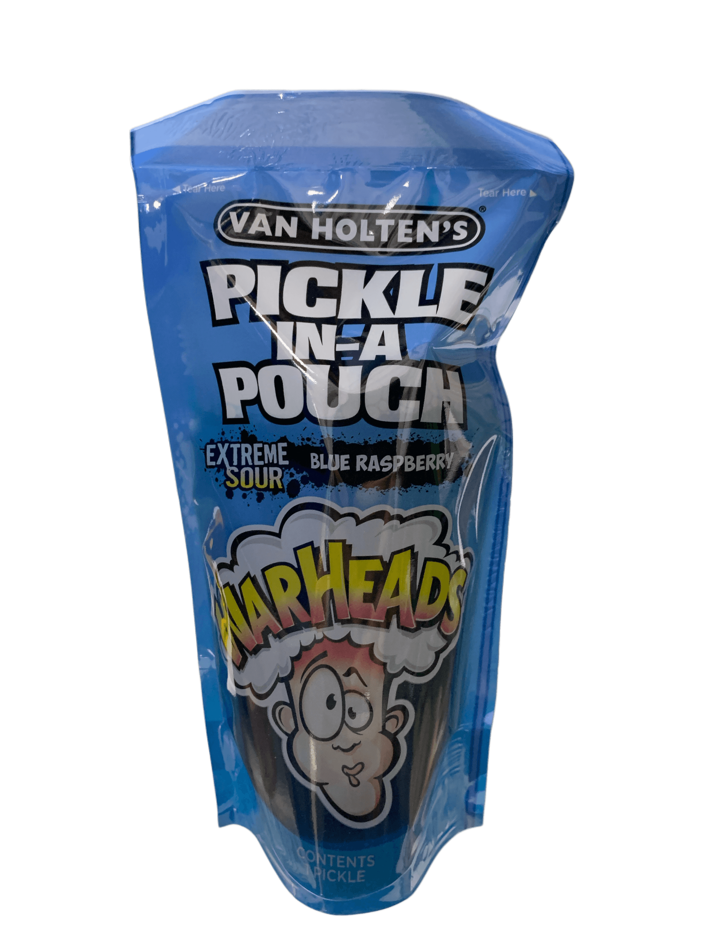 Van Holtens Extreme Sour Blue Raspberry Warheads Pickle - U.S Edition