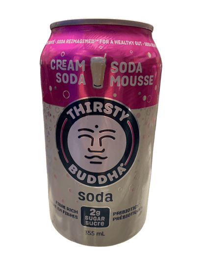 Thirsty Buddha Prebiotic Cream Soda Can 355ML - Canadian Edition