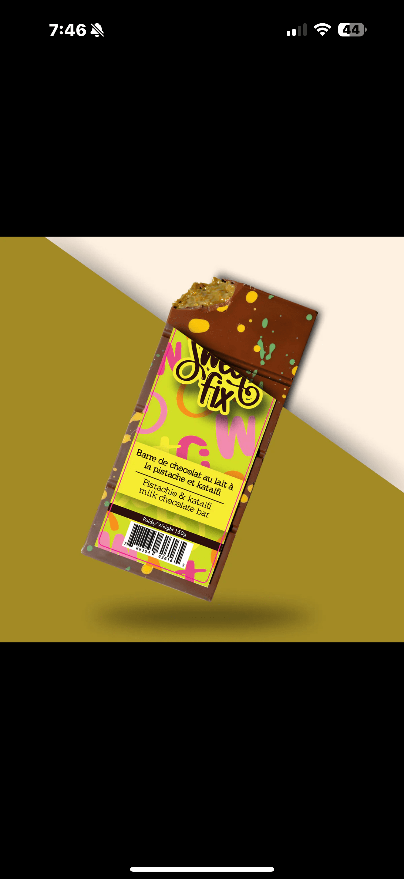 Sweet Fix Dubai Pistachio and Kataifi Milk Chocolate 140G - Canadian Edition - www.Shopthatapp.com