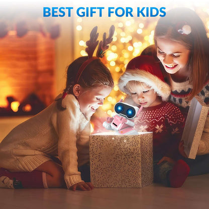 STEMTRON RC Robot Toy - Rechargeable, Auto Demo, Dance, Music, LED Eyes, 3 Colors - www.Shopthatapp.com