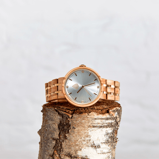 Le Teck : Montre en Bois Naturel