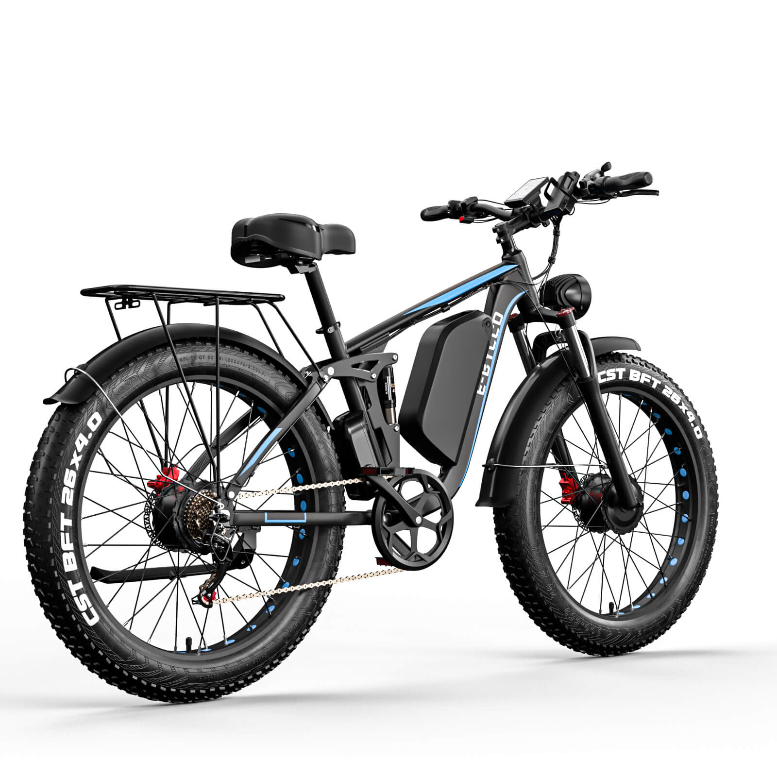 E·Bycco 26"EB7PRO Electric Bike 2000W Peak 3000W 52V23Ah Battery - www.Shopthatapp.com