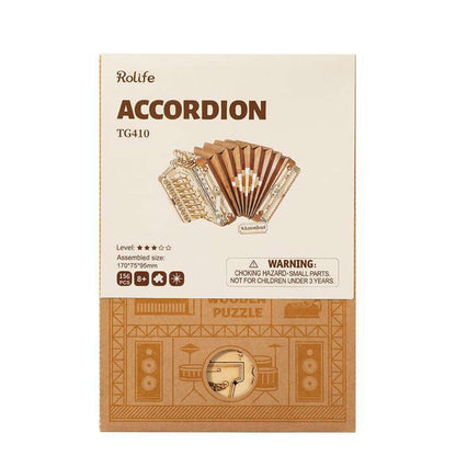 Accordion 3D DIY Wooden Model | Kidstoylover - Learn & Create - www.Shopthatapp.com